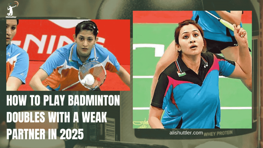 Play Badminton Doubles with a Weak Partner