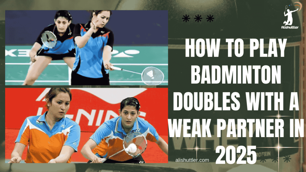Play Badminton Doubles with a Weak Partner