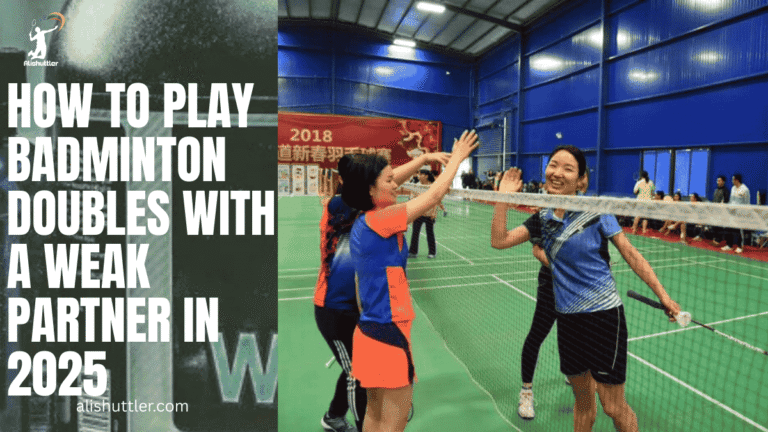 Play Badminton Doubles with a Weak Partner
