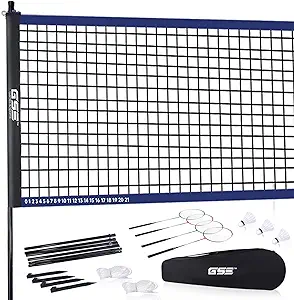 GSE Games & Sports Expert Outdoor Portable Badminton Complete Net Set