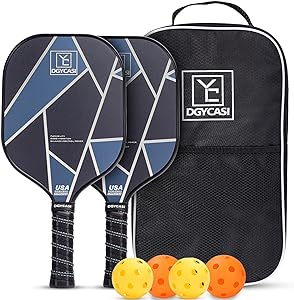 YC DGYCASI Graphite Pickleball Paddles Set of 2