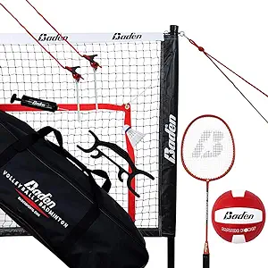 Baden Champions Volleyball/Badminton Portable Combo Set