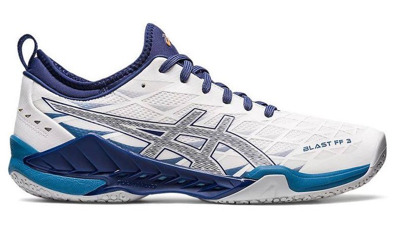 ASICS Blast FF 3 indoor court shoe with mid-top sock-style upper
