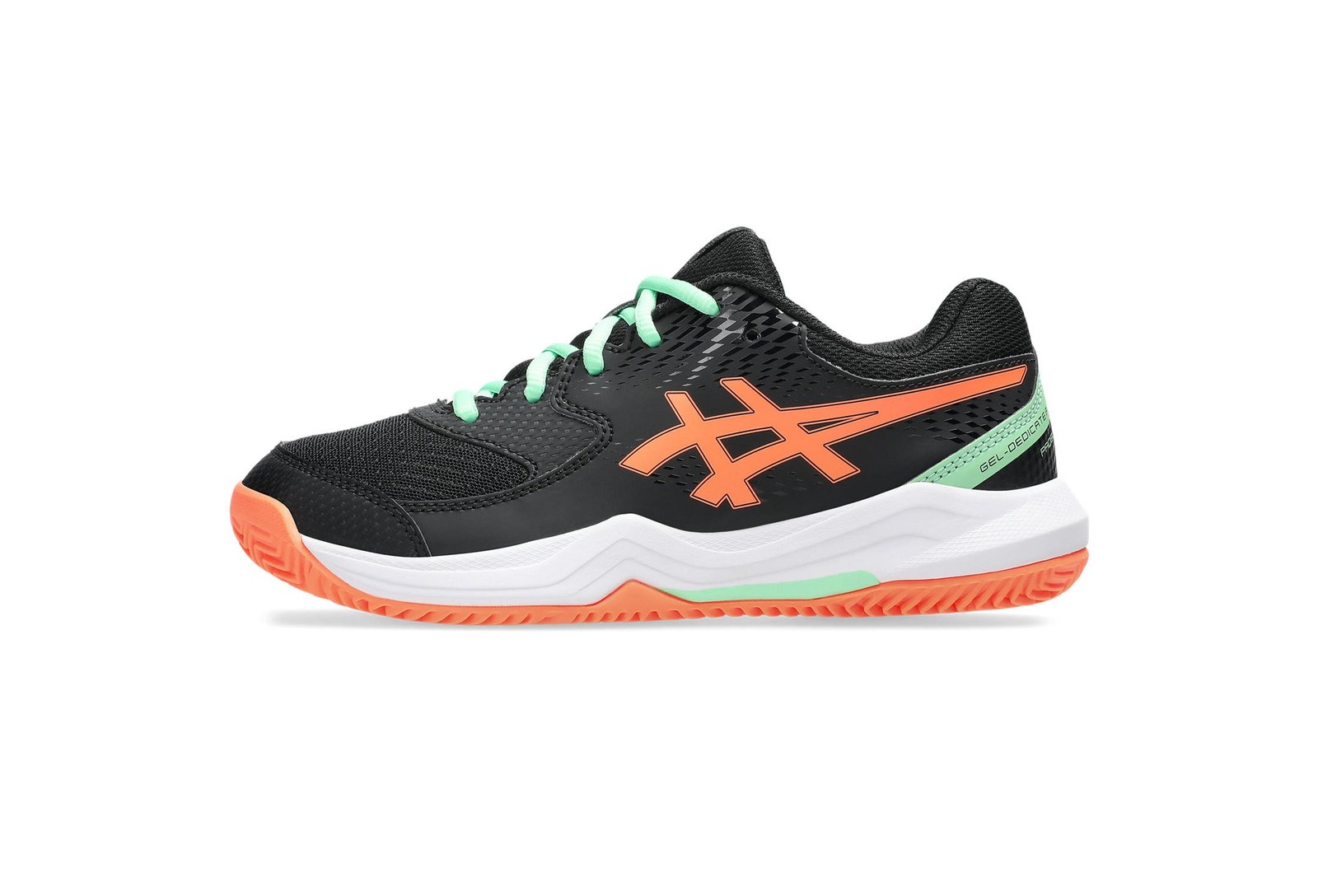 ASICS GEL-Dedicate 8 Padel GS junior padel shoe in blue, side view