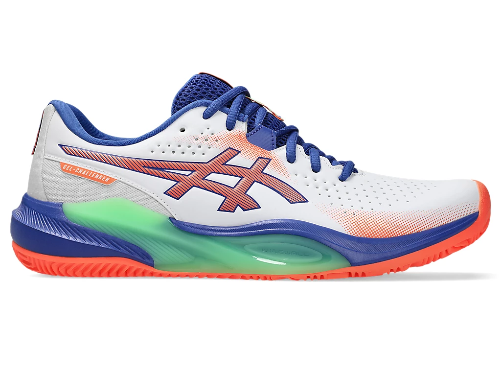 ASICS GEL-GAME 9 Pickleball shoe in white with open mesh upper and synthetic overlays