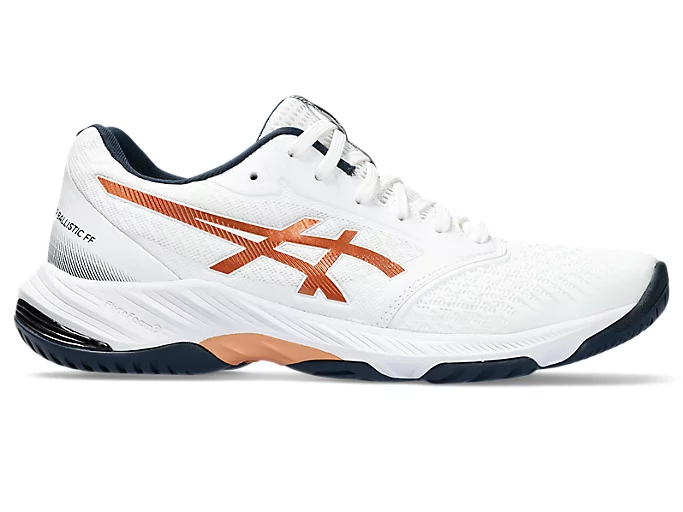 ASICS Netburner Ballistic FF 3 indoor court shoe with FLYTEFOAM Propel cushioning