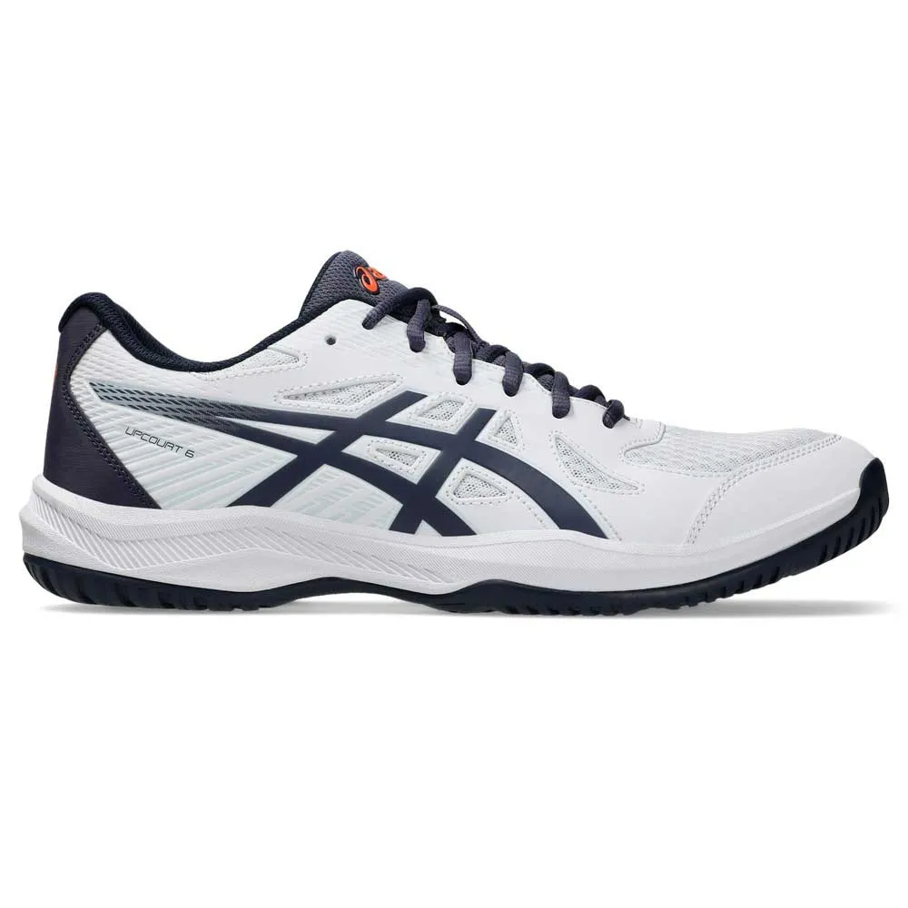 ASICS Upcourt 6 men's indoor court shoe with broad mesh paneling