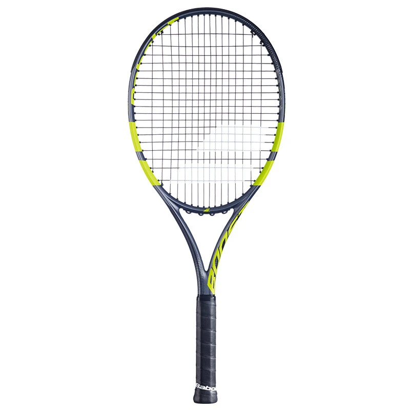 Babolat Boost Aero tennis racket in grey and yellow