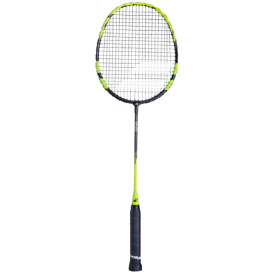 Babolat Explorer Junior badminton racket in black and green