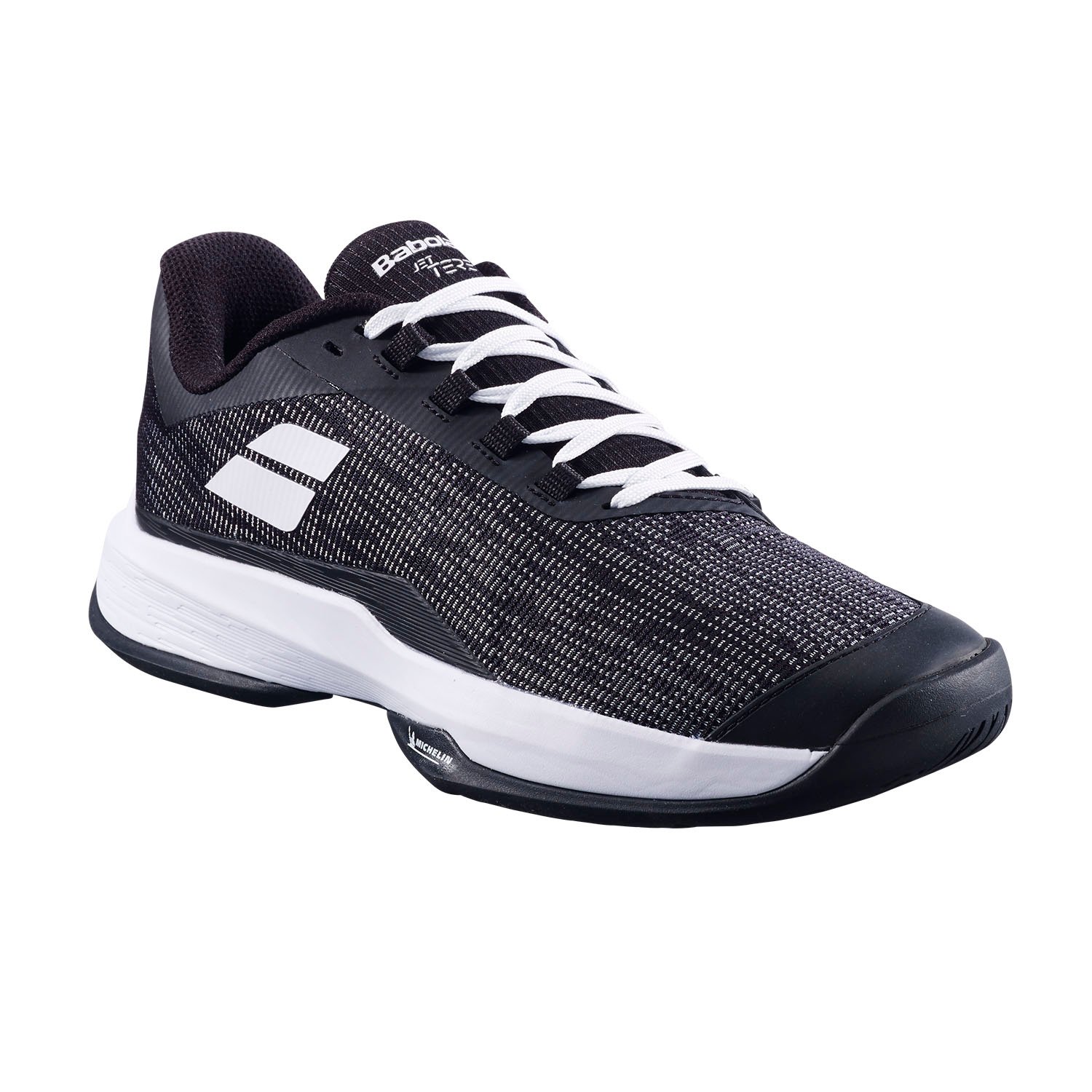 Babolat Jet Tere 2 All Court lightweight beginner tennis shoe with a Matryx forefoot and Michelin rubber outsole