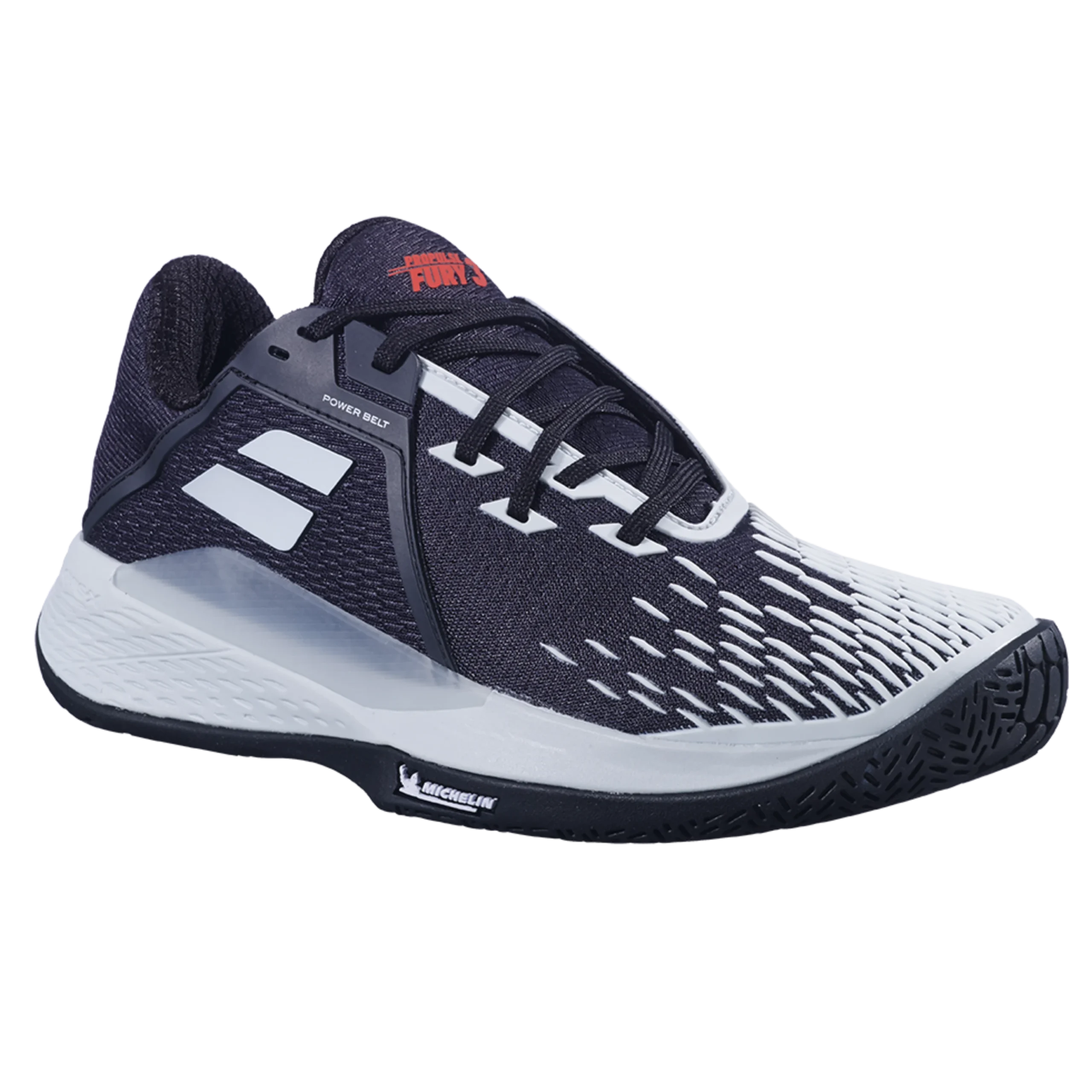 Babolat Propulse Fury 3 All Court tennis shoe with Michelin outsole and Power Belt upper