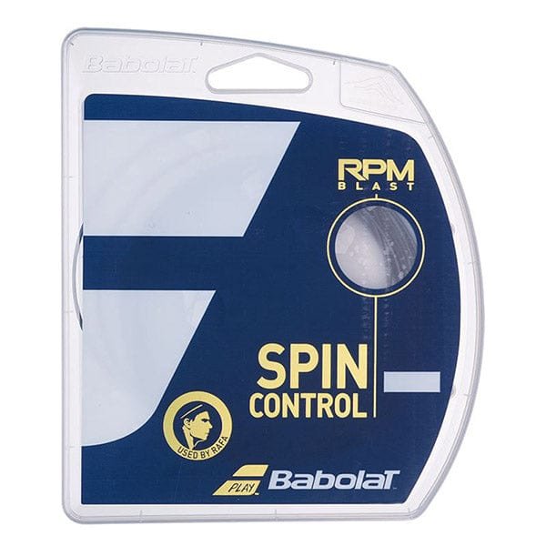 Babolat RPM Blast tennis string set in black packaging