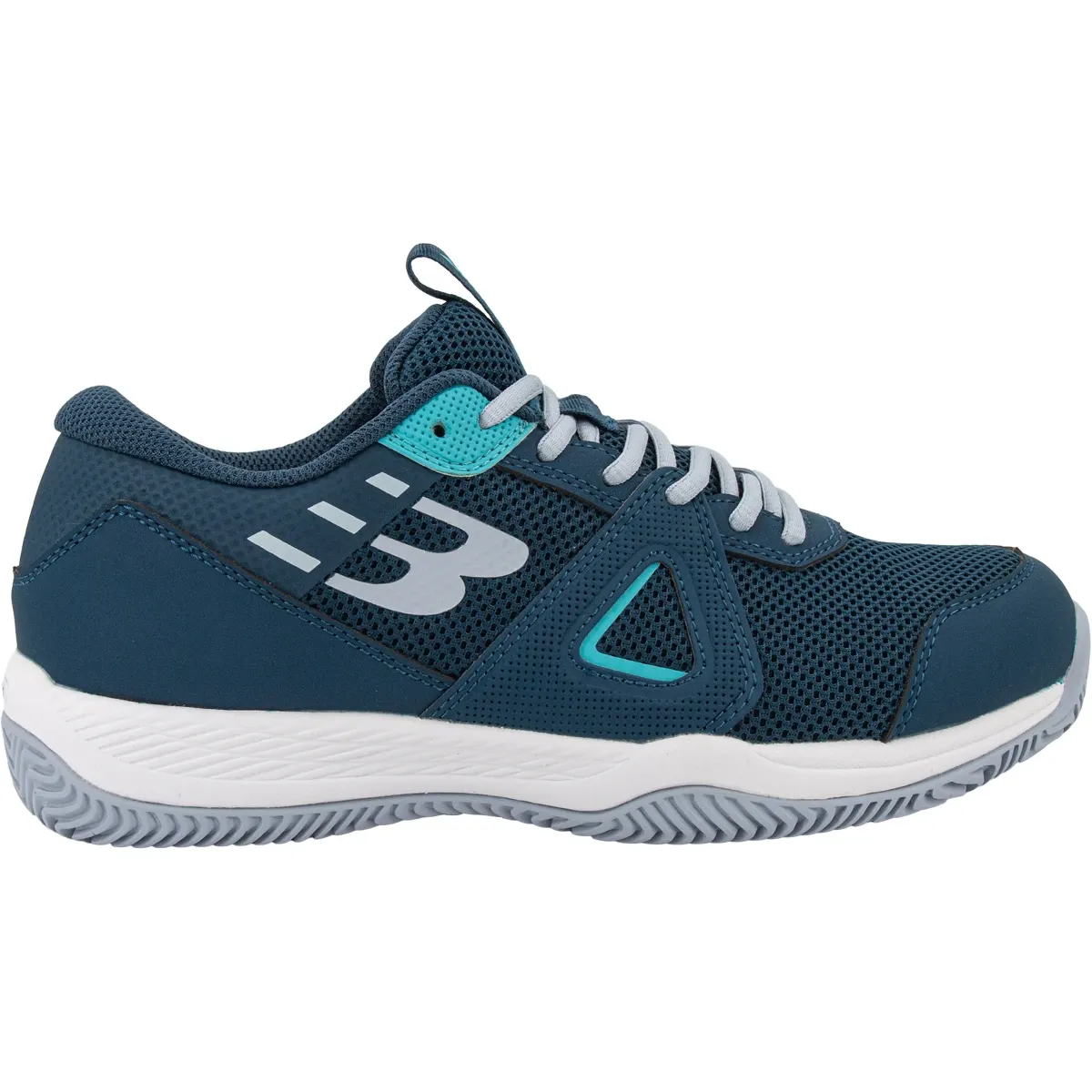 Bullpadel Bekon Jr junior padel shoe in navy, side view