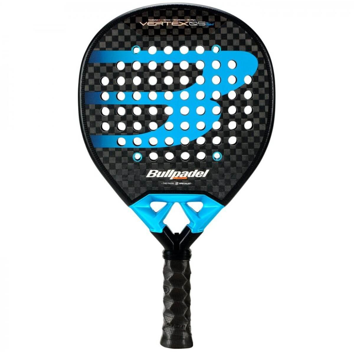Bullpadel Vertex 05 Hybrid 2026 padel racket — hybrid shape Xtend Carbon 12K all-court racket