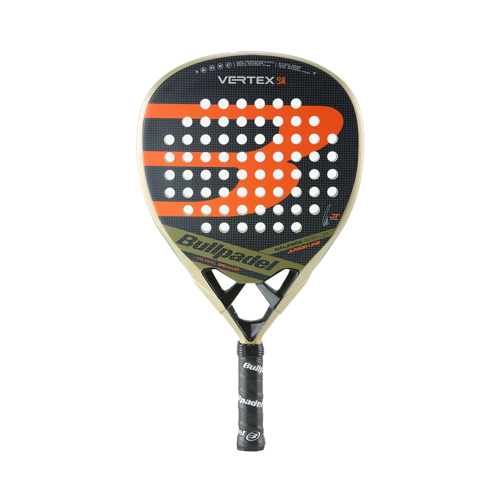 Bullpadel Vertex Junior padel racket for advanced young players