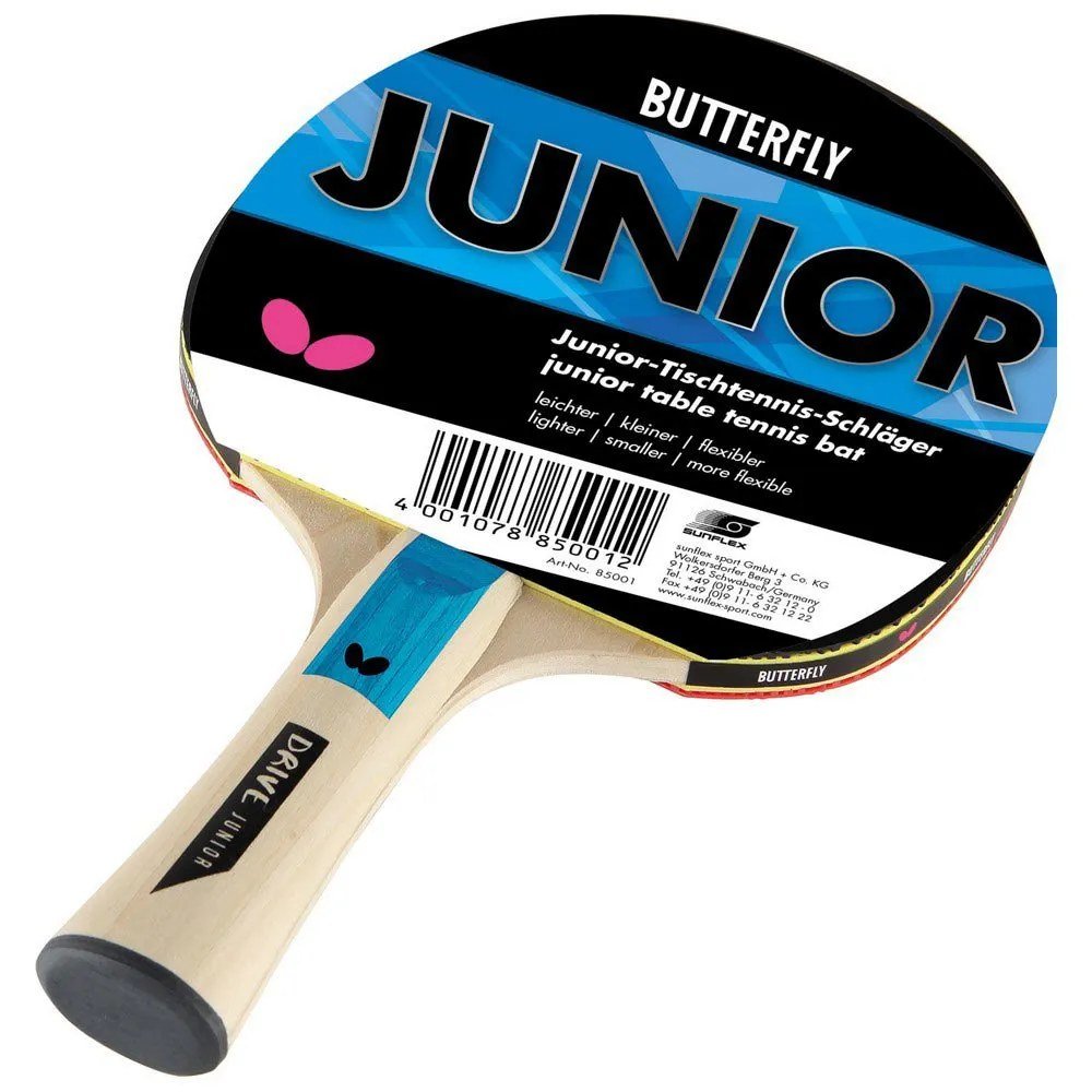 Butterfly Junior table tennis bat adjusted for teen hands