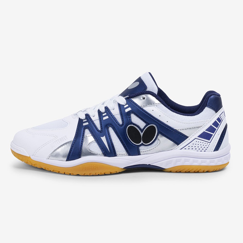 Butterfly Lezoline Nine table tennis shoe in navy with multi-zone Wingrip outsole