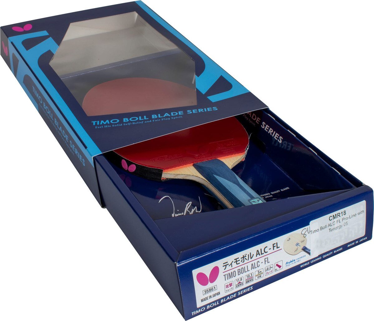 Butterfly Timo Boll ALC Pro-Line table tennis racket with Tenergy 05 rubbers