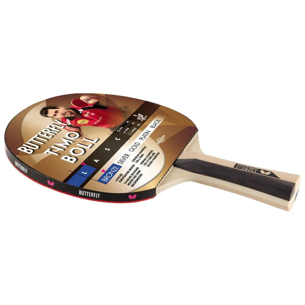 Butterfly Timo Boll Bronze table tennis bat with Addoy rubber
