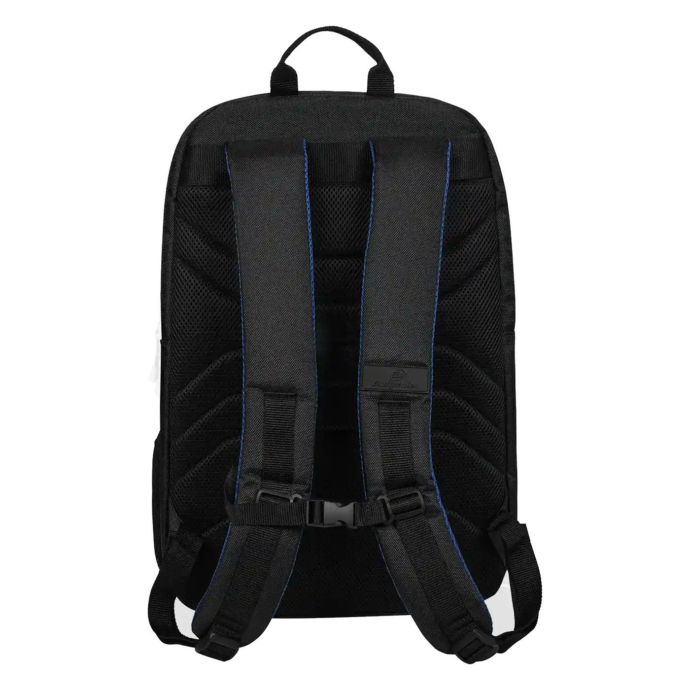 Padded foam back panel and chest strap on the Bullpadel Vertex Geo padel backpack