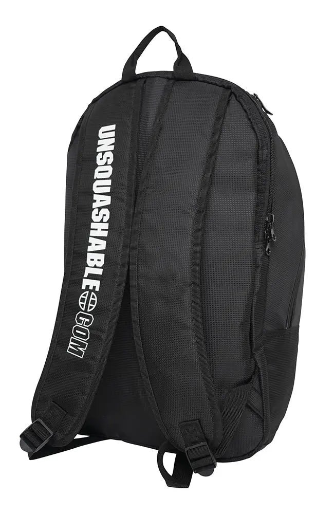 Padded backpack carry system on the Unsquashable Tour-Tec Pro squash backpack