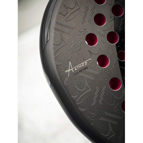 Extreme Spin textured face of the Head Coello Pro 2026 padel racket with Arturo Coello's signature