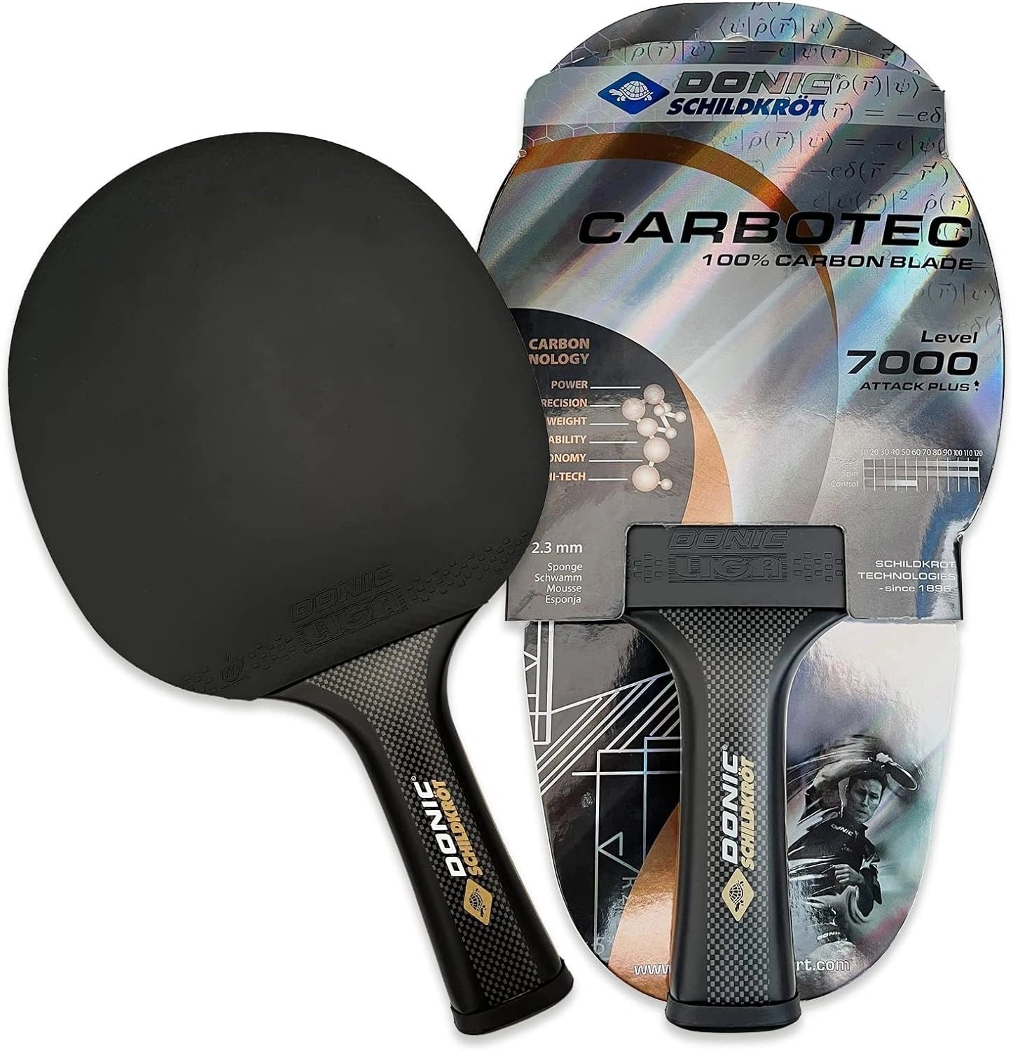 Donic Carbotec 7000 table tennis bat with carbon blade