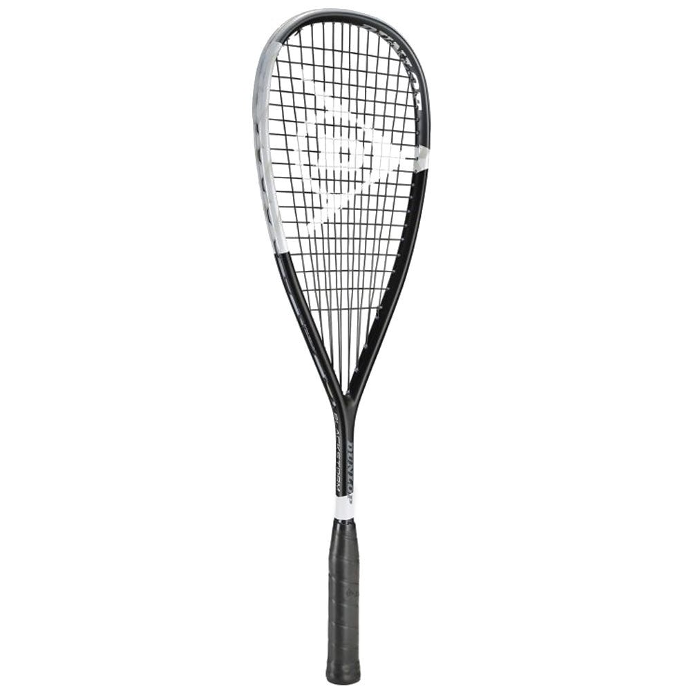 Dunlop Blackstorm Titanium squash racket with open-throat teardrop head