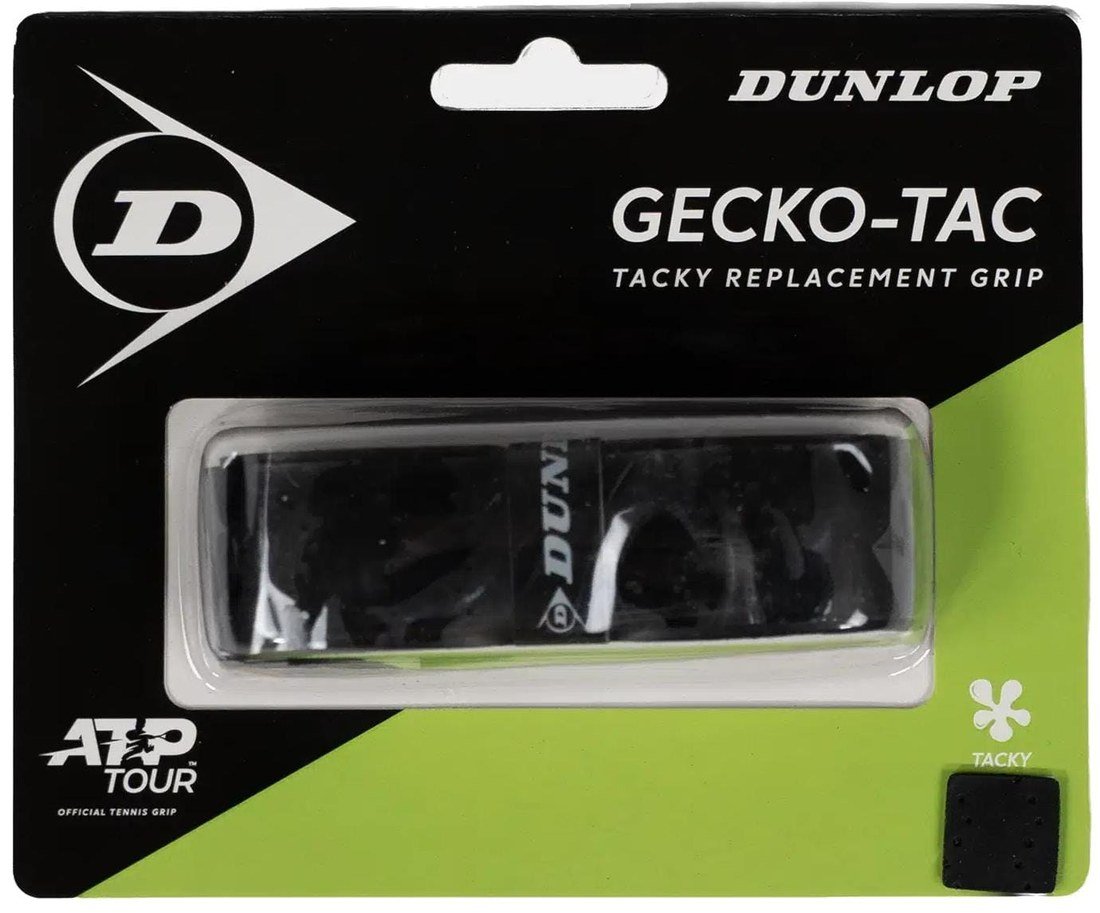 Dunlop Gecko-Tac replacement grip in black retail packaging