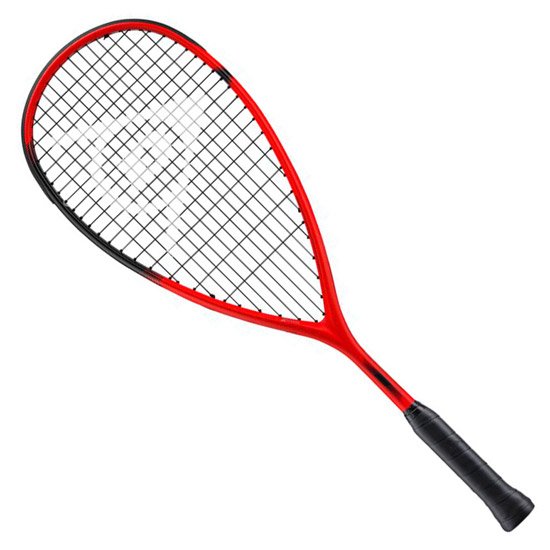 Dunlop Sonic Core Revelation Junior squash racket in red and black