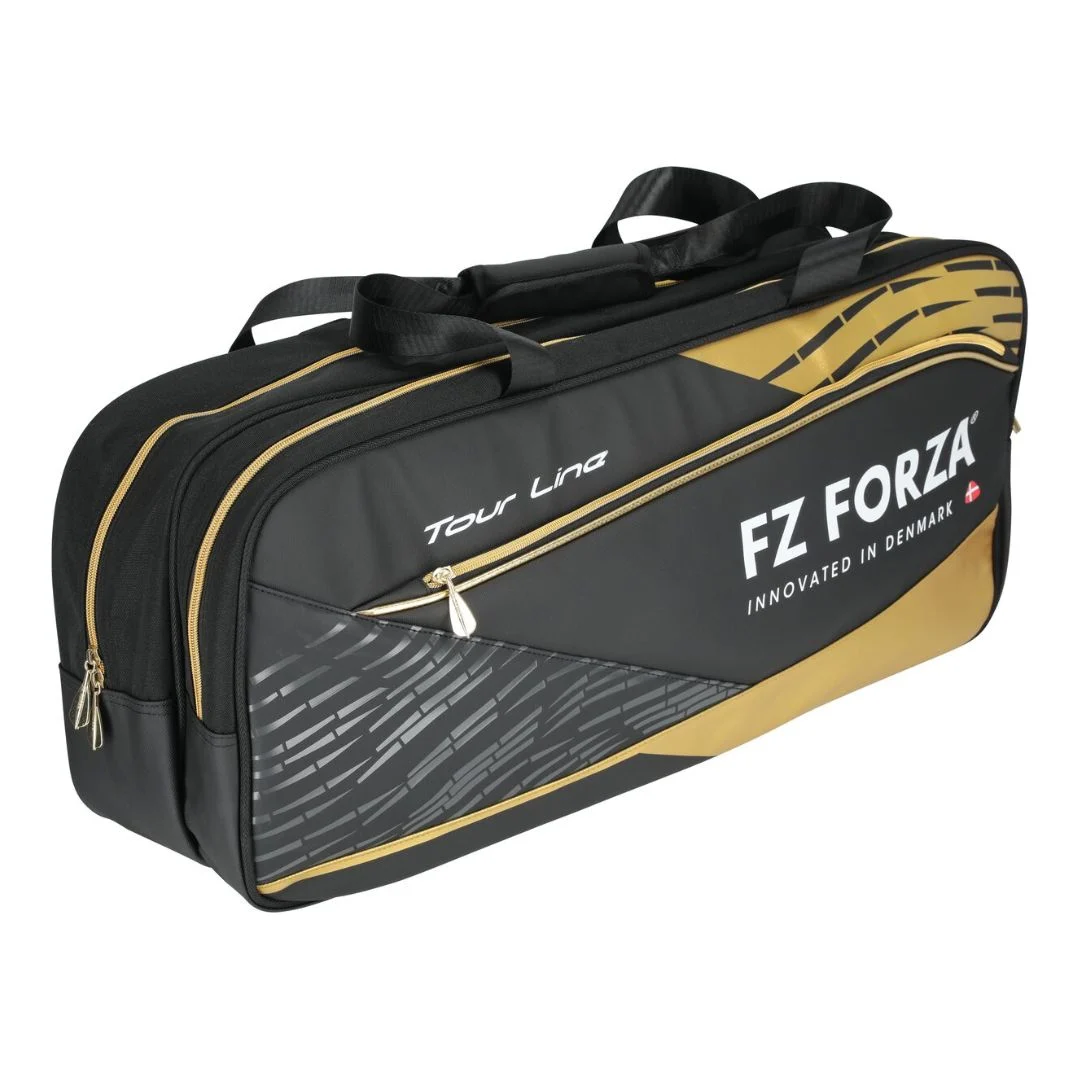 FZ Forza Tour Line Square racket bag in black with two spacious compartments