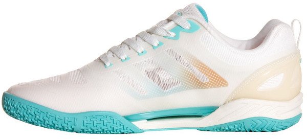 GEWO Ultra Force Pro table tennis shoe in white with Flexxion midsole stabilising element