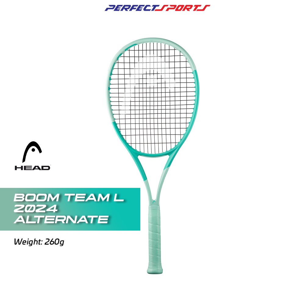 HEAD Boom Team L 2024 tennis racket in mint and black