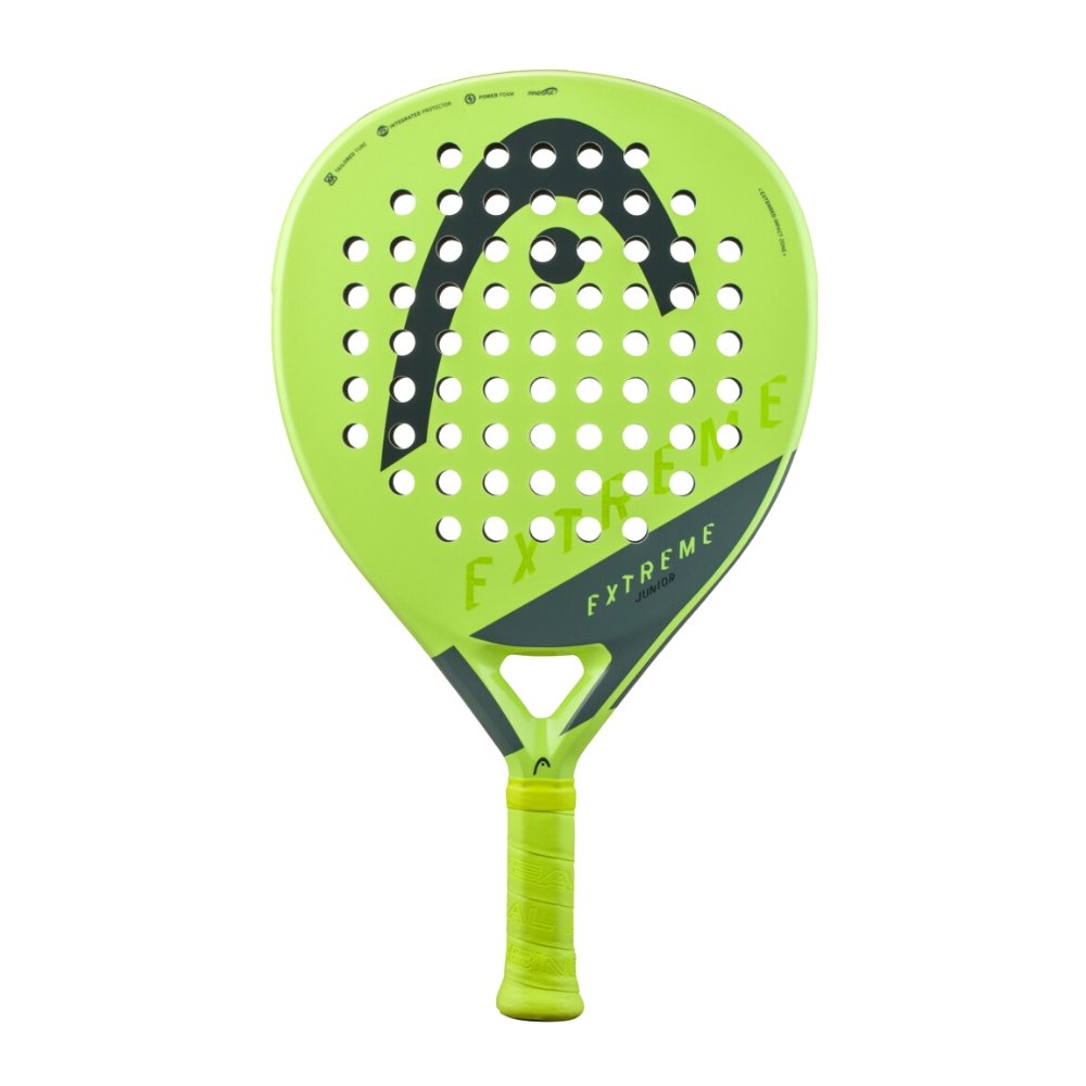 HEAD Extreme Junior padel racket in green and black