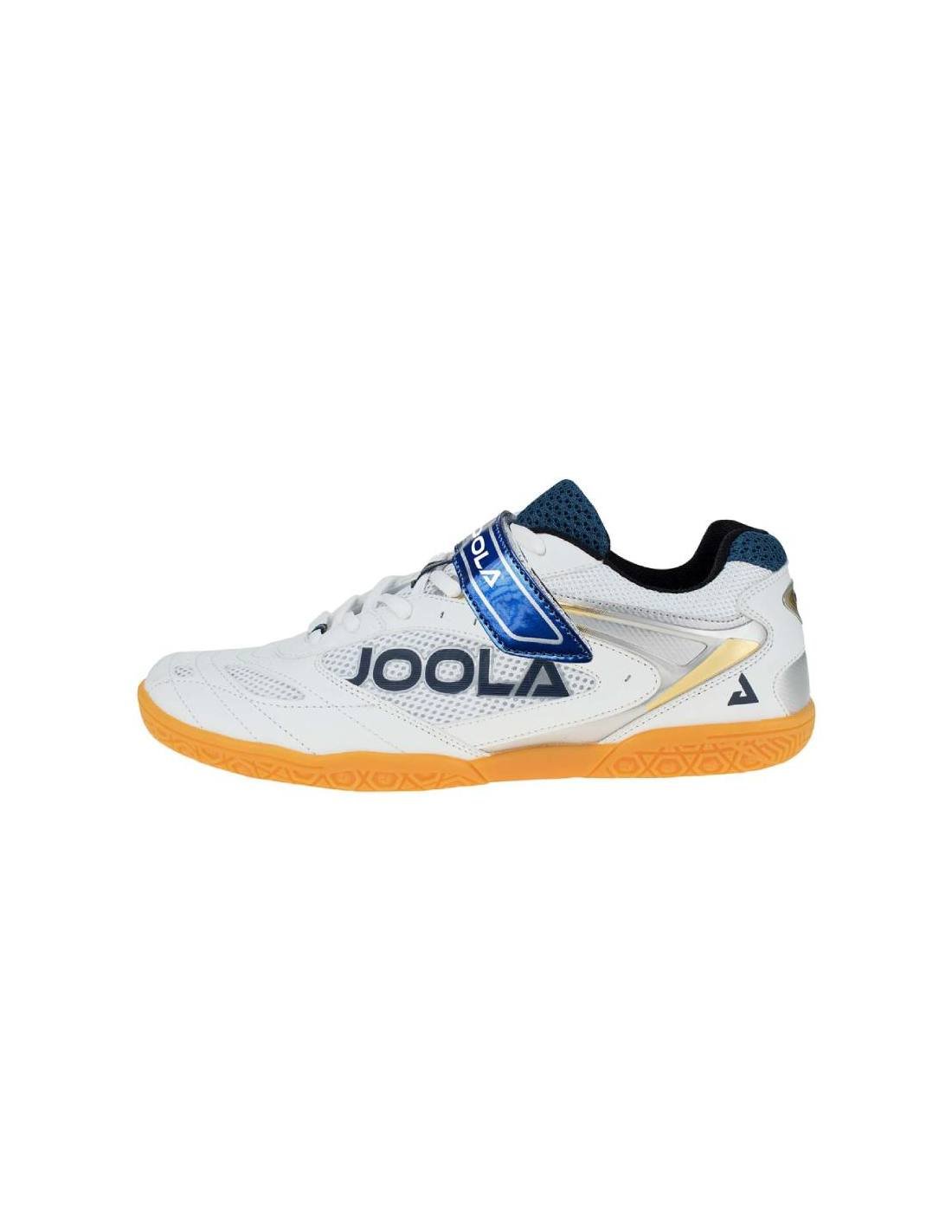 JOOLA Pro Junior table tennis shoe in white with a gum rubber sole