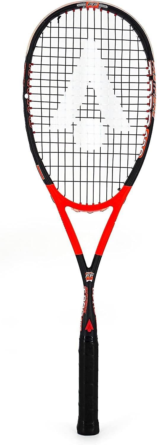 Karakal T Pro 120 squash racket in red with crystal-clear grommet set