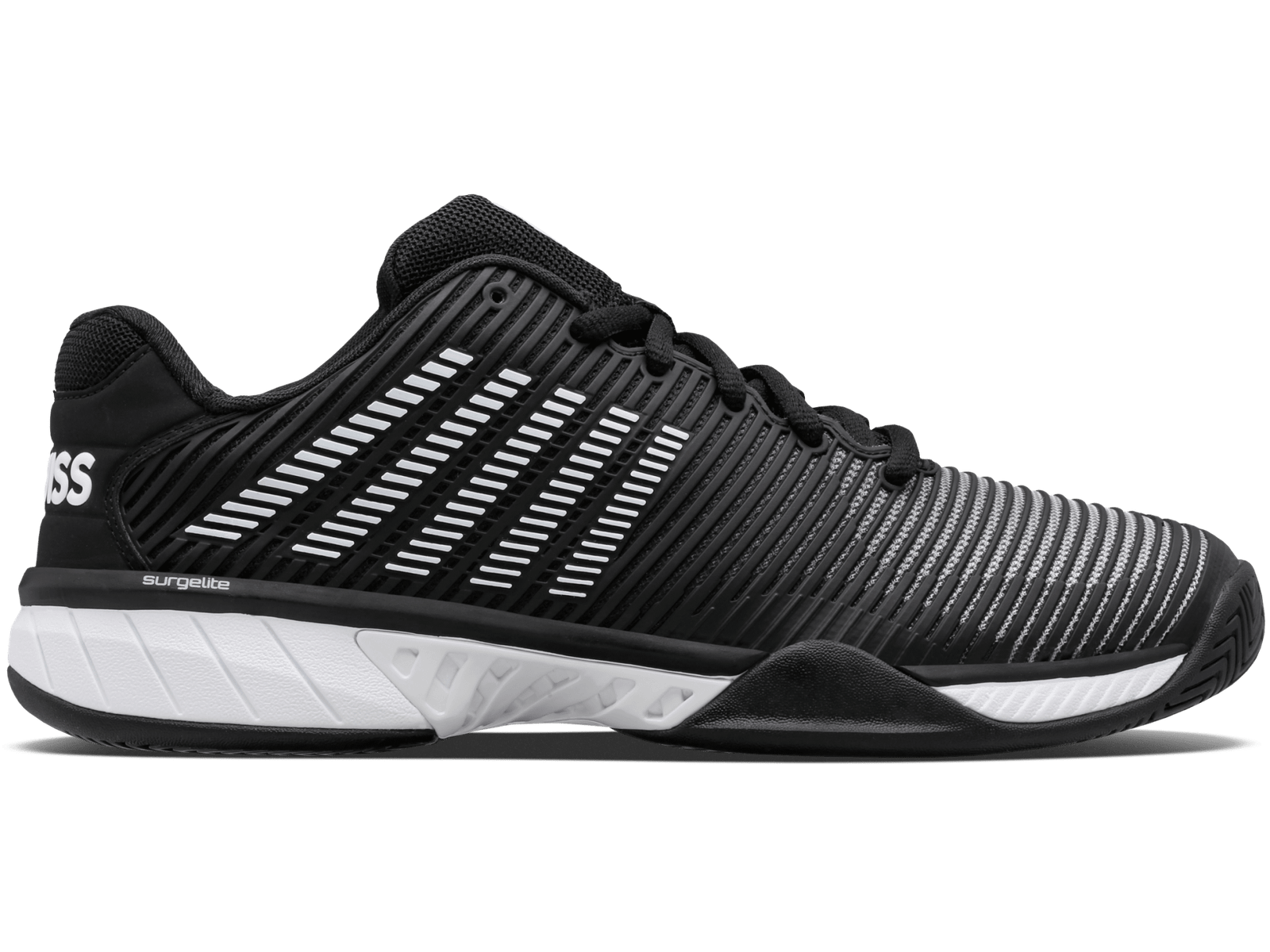 K-Swiss Hypercourt Express 2 tennis shoe in black and white
