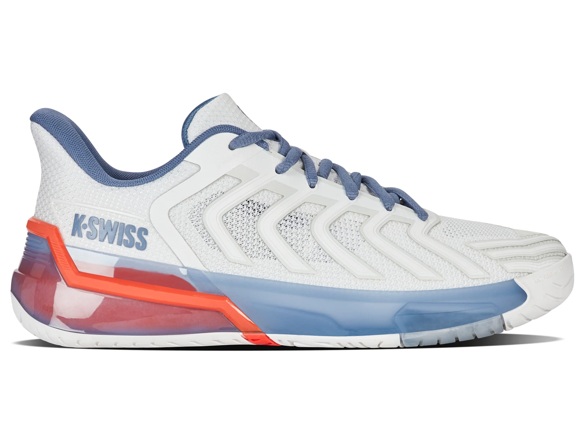 K-Swiss Ultrashot 4 tennis shoe with Surge 7.0 cushioning and DragGuard outsole