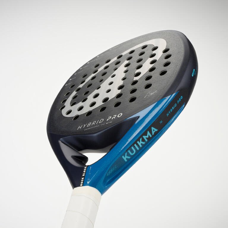 Kuikma PR 990 Hybrid Soft padel racket — teardrop 12K carbon value step-up racket