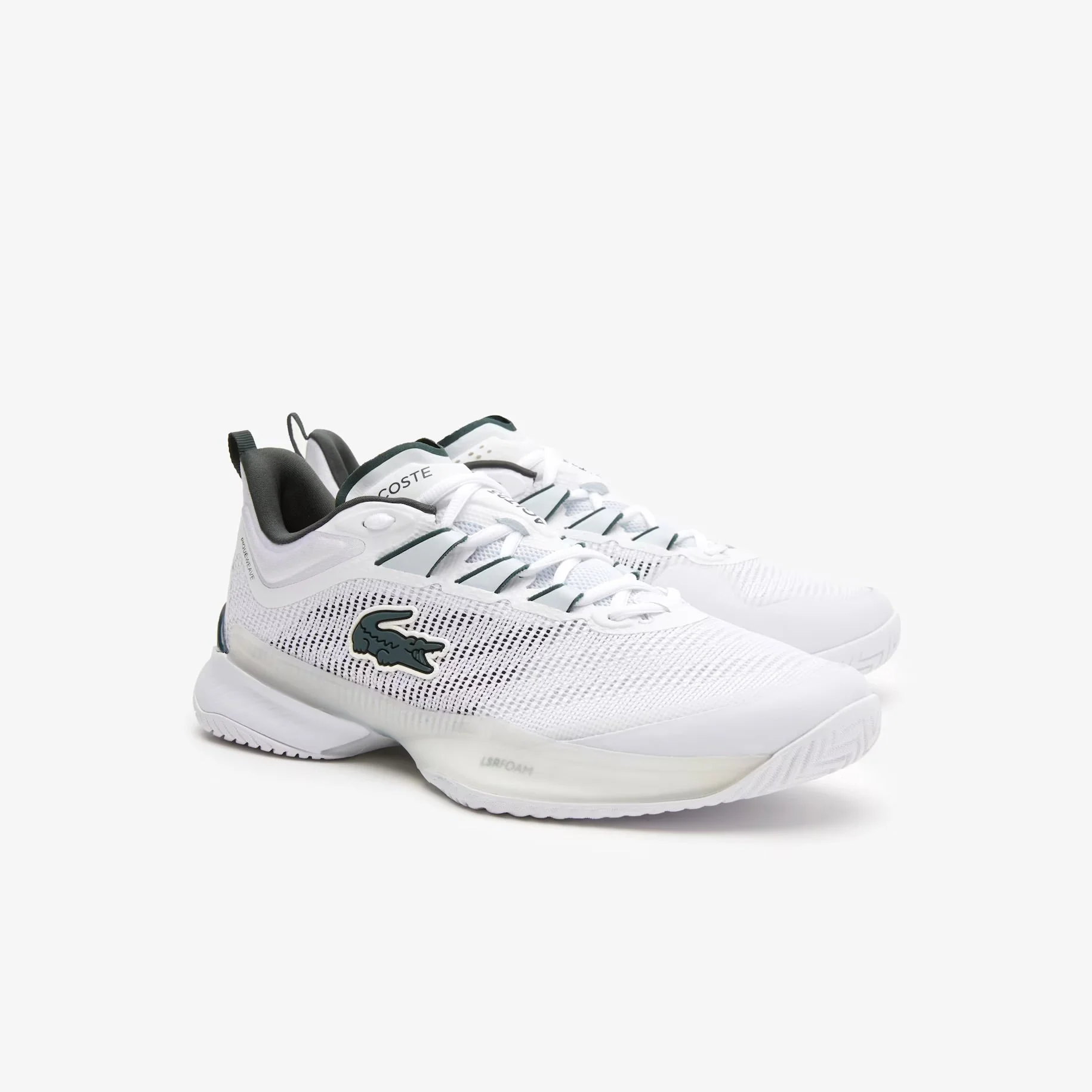 Lacoste AG-LT Ultra tennis shoe with leno weave upper and Linegrip herringbone outsole