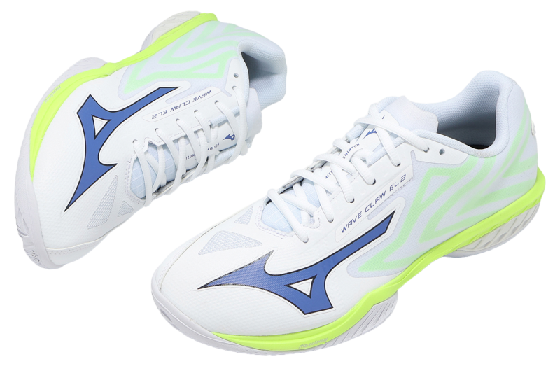 Mizuno Wave Claw EL 2 court shoe with MIZUNO WAVE plate and XG Rubber outsole