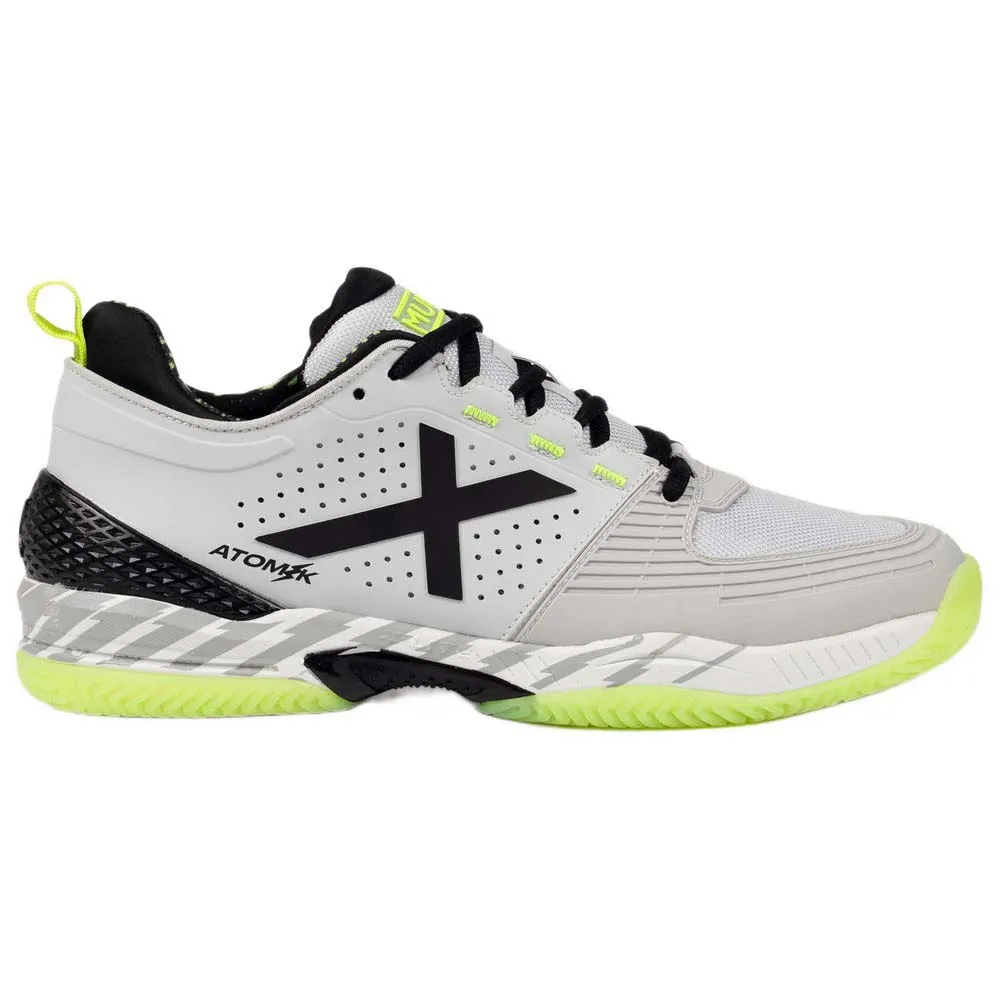 Munich Atomik padel shoe with the Munich X logo, side profile