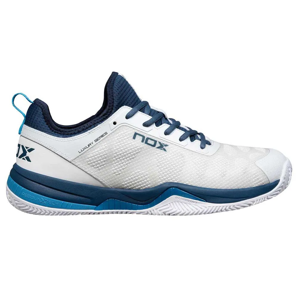 NOX Nerbo padel shoe with AGG geometry and Optimal Grip herringbone and stud outsole