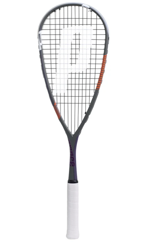 Prince Shadow Response 400 squash racket in black and teal — budget full-graphite frame