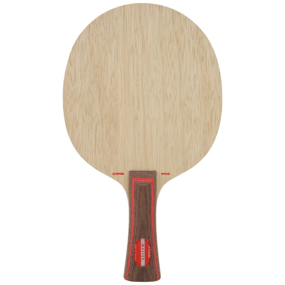 Stiga Clipper Wood 7-ply all-wood table tennis blade with Master flared handle
