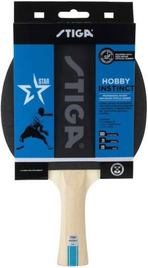 STIGA Hobby Instinct 1-star table tennis bat for kids and beginners