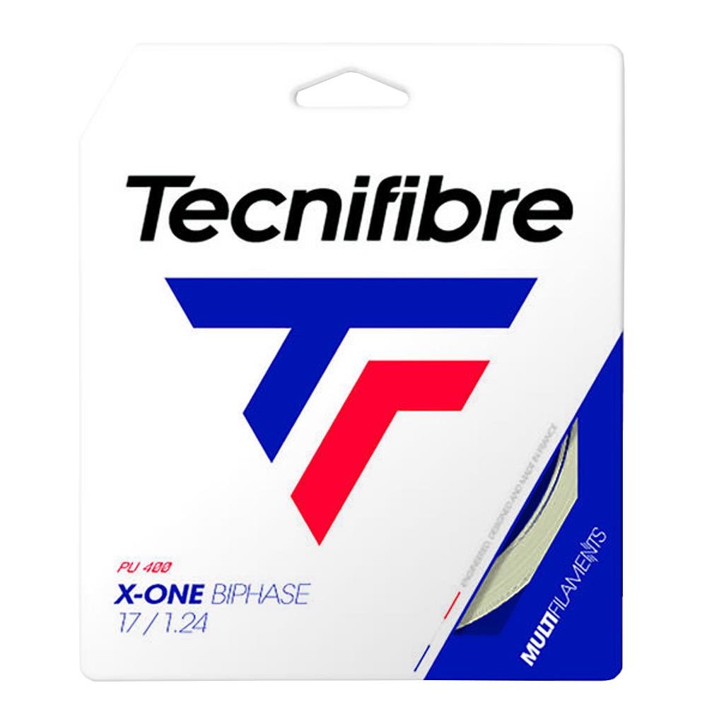 Tecnifibre X-One Biphase tennis string set in natural colour