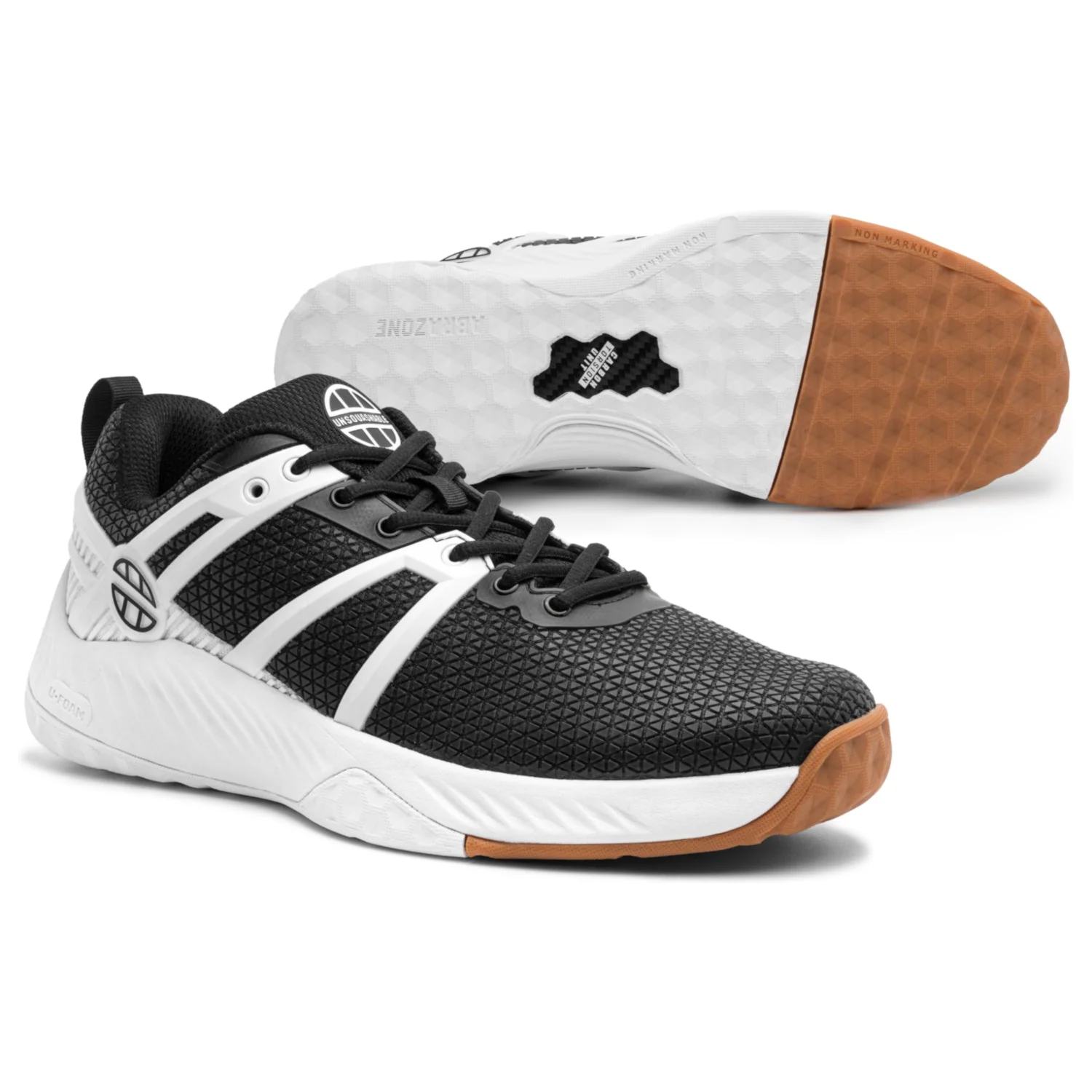 UNSQUASHABLE TOUR-TEC PRO squash shoe with full gum rubber AbraZone hexagon outsole