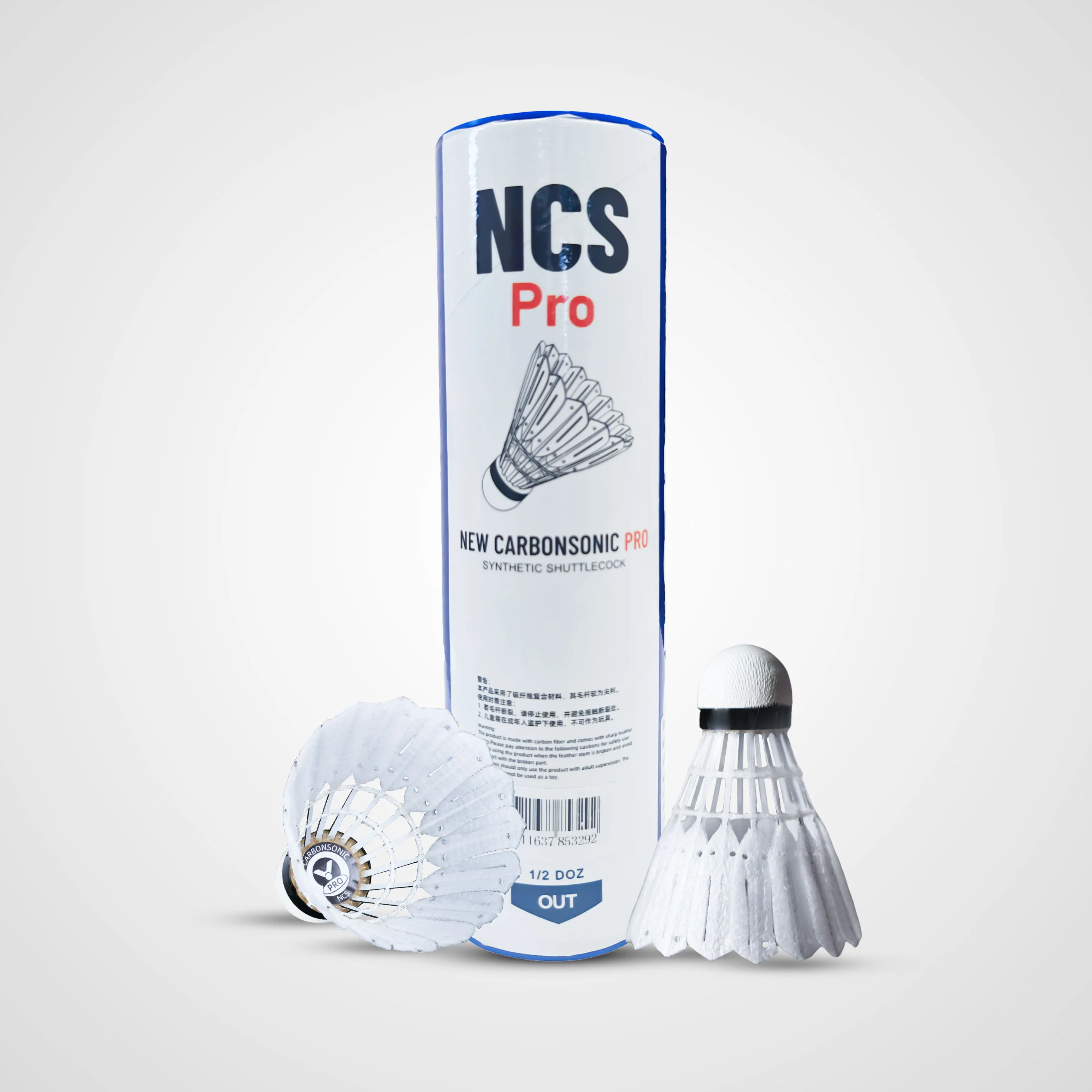 Victor NCS Pro New CarbonSonic synthetic shuttlecocks with carbon fibre stems