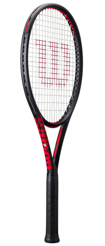 Wilson Clash 100L V3 tennis racket in graphite black